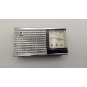 Vtg Channel Master 6506 6 Transistor Radio AM Japan Black Silver MCM Turns On